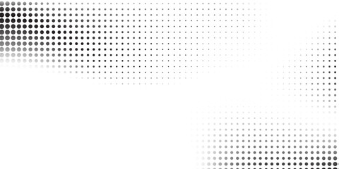 Dotted halftone gradient texture. Vanishing polka dot background simple art modern