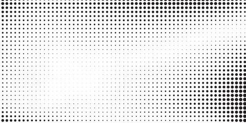 Dot rectangkle mesh halftone gradient texture. Vanishing polka dot abstract