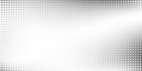 Dot mesh silver foil background with metal mirror texture. Chrome gradient surface simple abstract