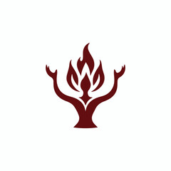 Fire goddess logo