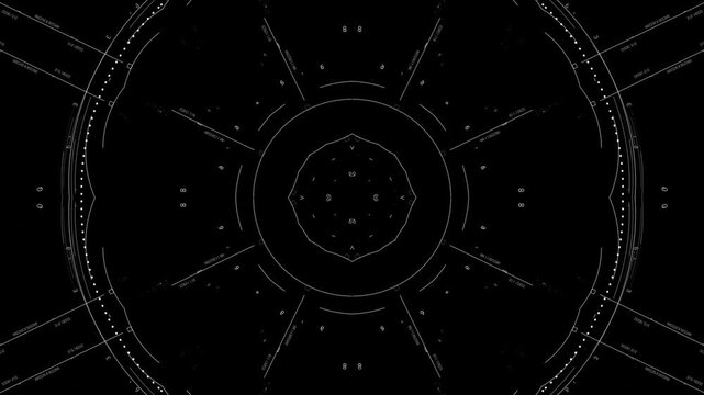 HUD Target aim control, Futuristic frame interface