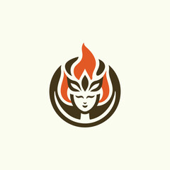 Fire goddess logo