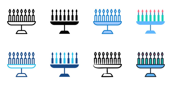 Kwanzaa icon set multiple style collection 
