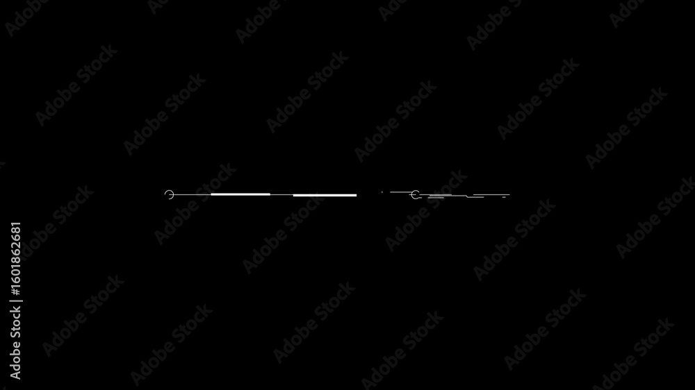 Poster futuristic tech line border animation