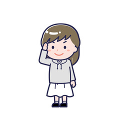 私服の大人／ななめ／女性 02