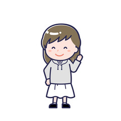 私服の大人／ななめ／女性 04