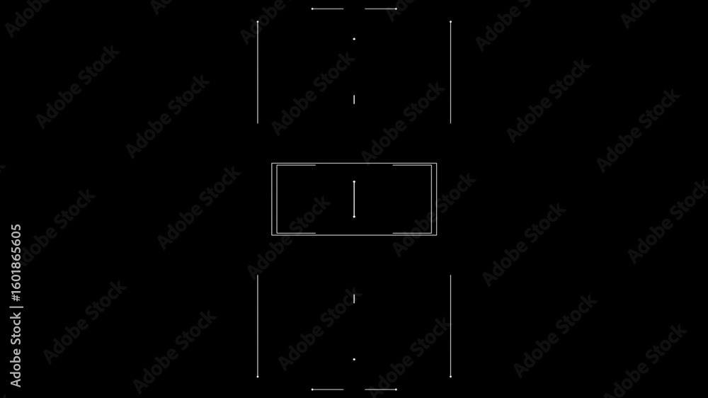 Poster abstract microcircuit tech line animated