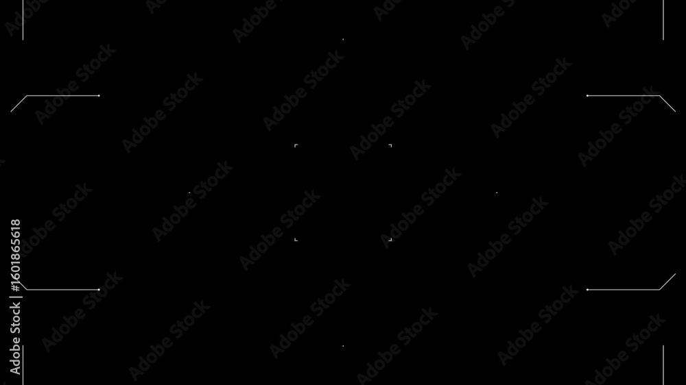 Poster abstract microcircuit tech line animated