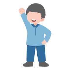 Cute little boy illustration