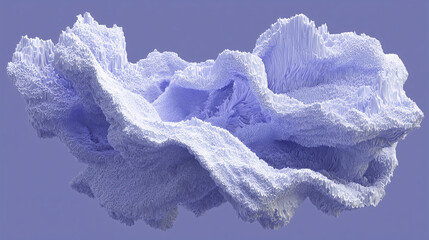 3D banner wallpaper of technological structures with natural rock shapes