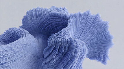 3D banner wallpaper of technological structures with natural rock shapes