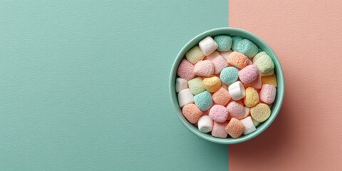 Colorful Marshmallow Cereal Bowl for National Fortune Cookie Day Premium Spring Celebration and Cinco de Mayo Marketing Campaigns