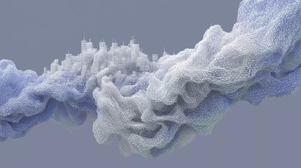 ice crystals on a blue background