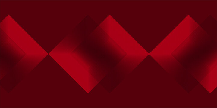 This abstract design features a series of red diamond shapes arranged in a repeating pattern, each surrounded by concentric lines that fade into the background. 