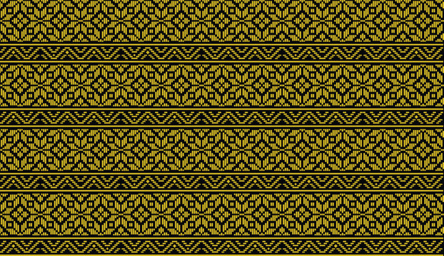 Seamless pattern batik songket traditional woven indonesia