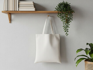 This white totebag mockup is ideal for local brand promotions, communities, or creative event merchandise.
