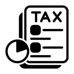 Tax Withholding Semi Solid Icon Style