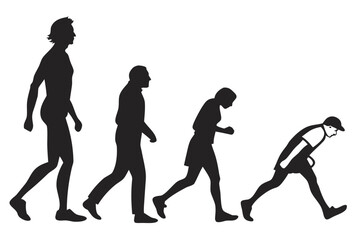 Silhouettes of women dancing, running, and engaged in various sports illustrate the evolution of the human form in motion