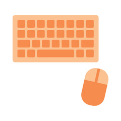 Keyboard and Mouse Icon for Office Use