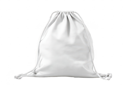 Plain white drawstring backpack (1)