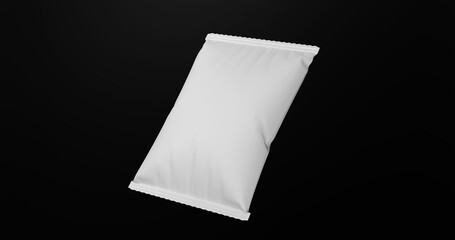  Angled Floating Snack Bag Packaging Mockup Design