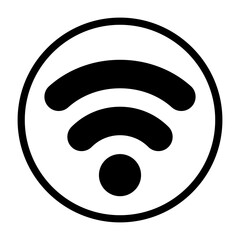 Wi-Fi Semi Solid Icon Style