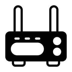 Router Semi Solid Icon Style