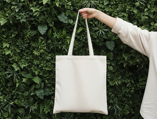 This white totebag mockup is ideal for promoting eco-friendly brand identity or design.