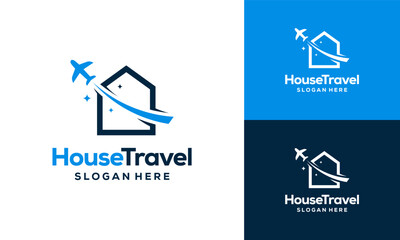 House Travel logo designs concept vector