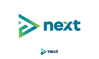 Obraz premium Modern Next Logo designs concept vector, Arrow logo designs concept