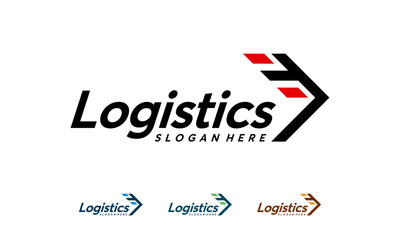 Fast Cargo Delivery logo designs concept vector, Logistics logo symbol icon