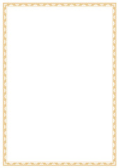 シンプルな長方形ヴィンテージフレーム枠イラスト