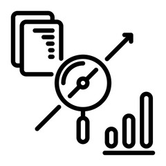 observation icon, line icon style