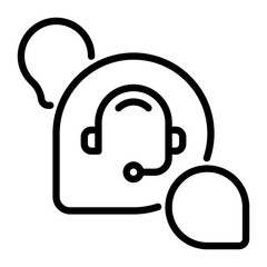 consult icon, line icon style