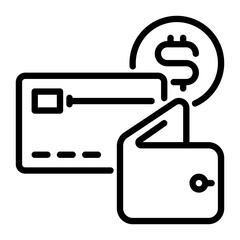payment icon, line icon style