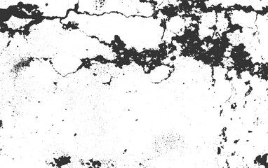 Fototapeta premium texture of old wall, a black and white vintage of cracked concrete scribble effect, Texture soil dry crack background pattern. Black grunge effect on white background. 