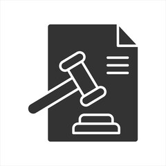 Legal Glyph Icon