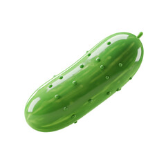 Vibrant Green Cucumber Isolated on Transparent Background for Healthy Eating and Fresh Ingredient Concepts