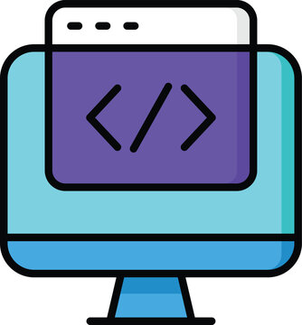 Web Development  lineal color icon