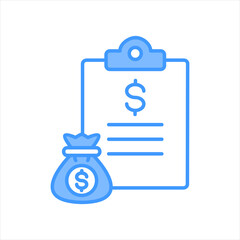Accounting Blue Icon