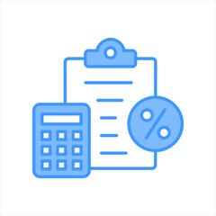 Calculation Blue Icon