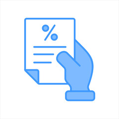 Tax Blue Icon