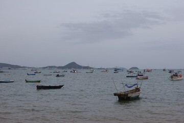 fishing boats on the beach