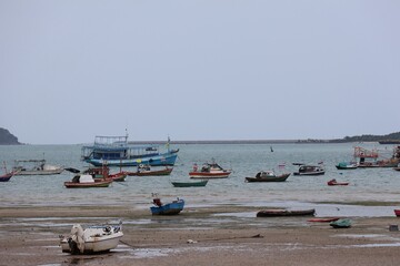 boats on the beach