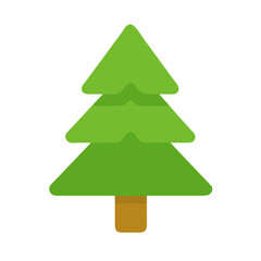 Stylized tree icon against a black background