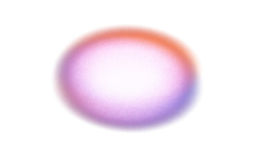 Noisy color gradients shape cutout on transparent background, abstract grainy glowing multicolored gradient shape cutout, light leaks and color spots backdrop design.