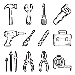 Fototapeta premium Essential tools for every project, ready for your next build