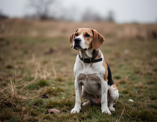Ai generated image of Bloodhound dog.