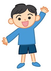 男の子のイラスト ベクター