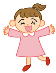 女の子のイラスト ベクター